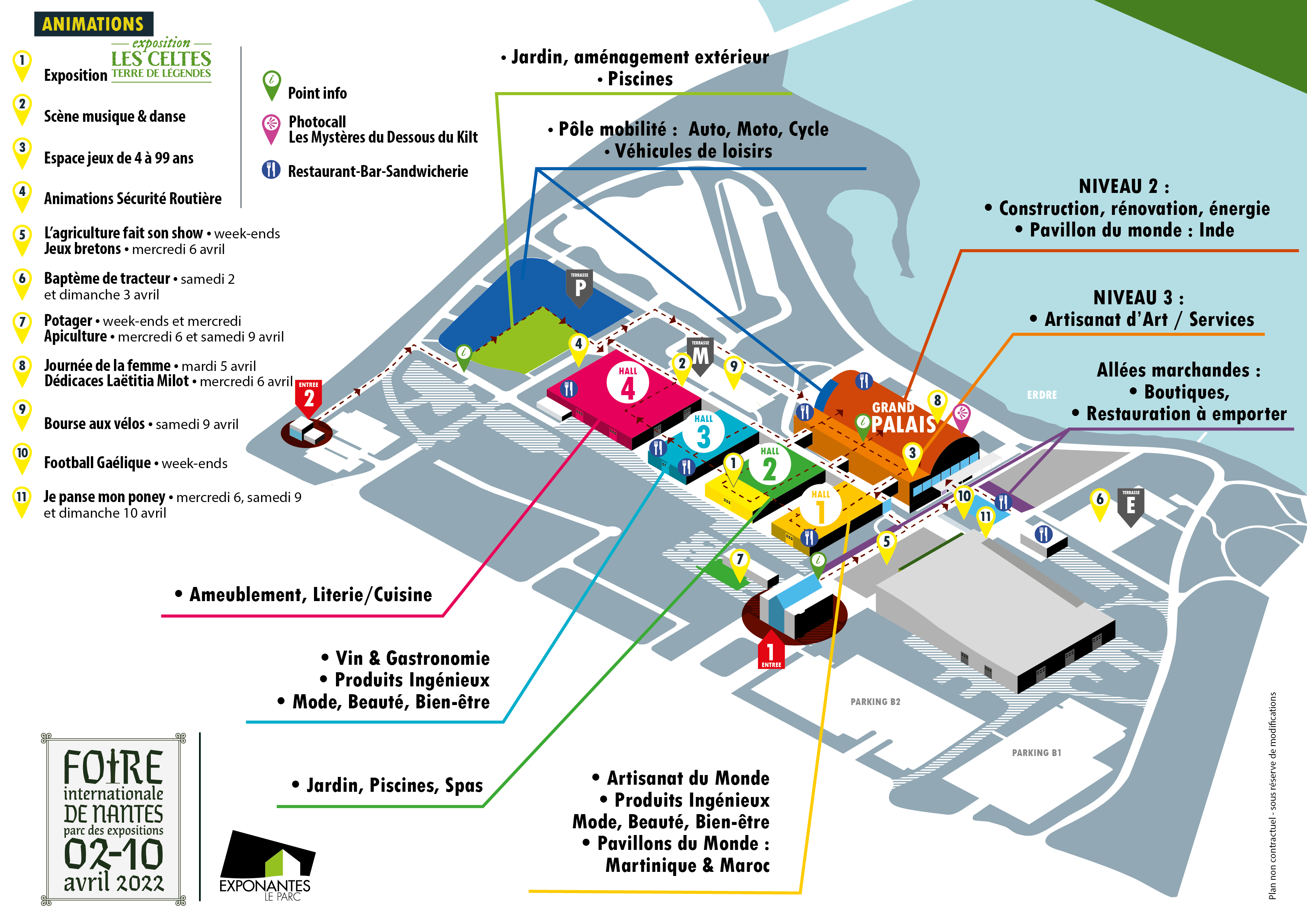 La liste des exposants présents à la Foire de Nantes Liste des